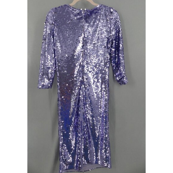 ST. JOHN Womens 0 Scales Dress Sheath Lilac Evening NWT - Picture 3 of 11